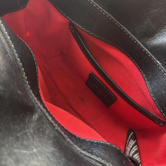 SCHUTZ snake embossed leather shoulder bag - Picture 4 of 5